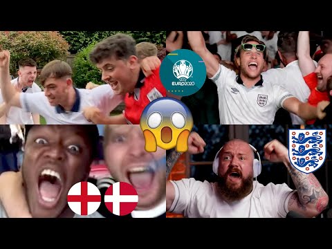 GOAL REACTIONS!😱 Fans go CRAZY as Kane sends England to the FINAL of Euro 2020!🤯🤩