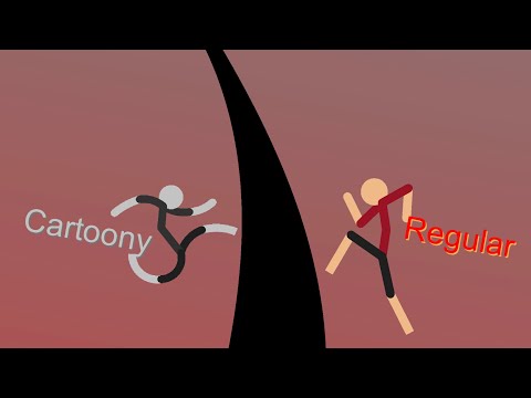 Regular VS Cartoony | Sticknodes animation 