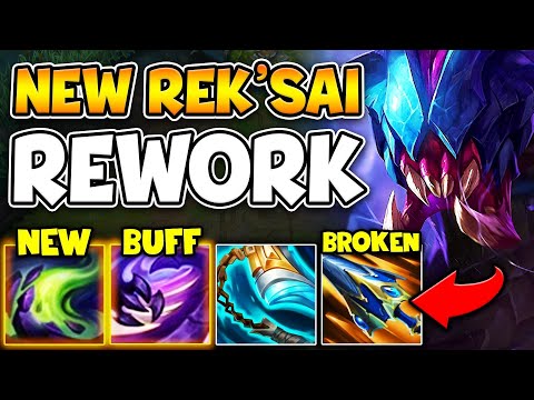 NEW REK'SAI REWORK IS HERE AND IT'S 100% BROKEN! (NEW PASSIVE, MASSIVE BUFFS)