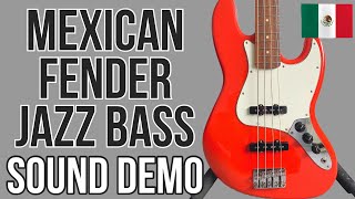 Video thumbnail for Fender Player Series Jazz Bass Demo - MIM Mexican Fender Jazz Bass by Shak's Bass Channel
