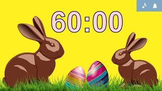 60 Minute Easter Countdown Timer | Happy Music | Alarm
