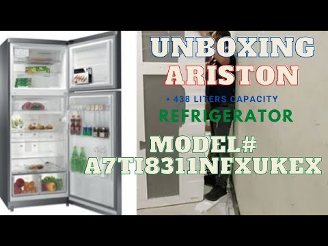 Ariston 438 Ltr Top Mount 2 Door Refrigerator | Made In Turkey | A7TI8311NFXUKEX | Inox Color