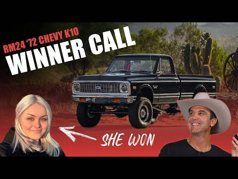 We Called THE WINNER of RM24 - This 1972 LS Chevy K-10 plus $20k!