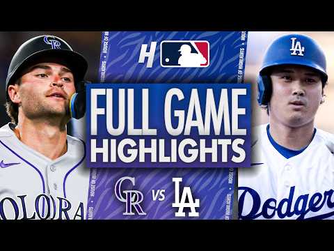 Colorado Rockies vs Los Angeles Dodgers - FULL GAME HIGHLIGHTS 🔥 July 8, 2026 MLB Season