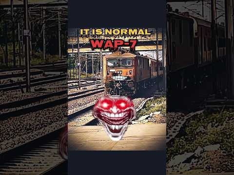 WAP-7 has Eyes 👀 (LP&Alp)💀💀 #indianrailways #shorts #train #youtubeshorts #explore