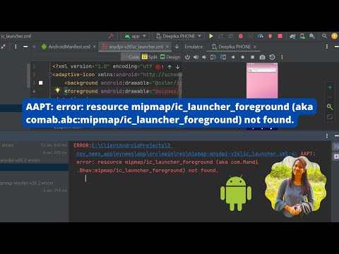 AAPT error resource mipmap ic_launcher_foreground (aka mipmapic_launcher_foreground) not found.