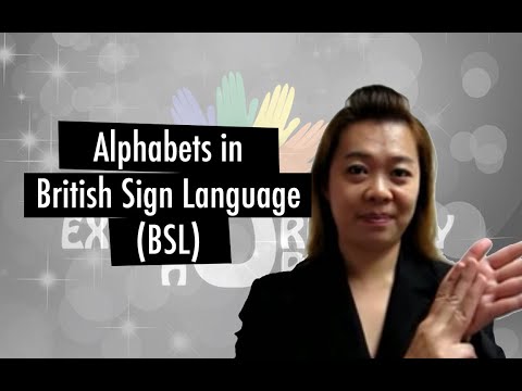 SIGN LANGUAGE 101: Alphabets in British Sign Language (BSL)