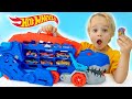 Chris Plays With Toy Cars And Saves Hot Wheels City