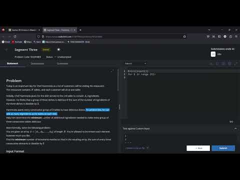 Segment Three Codechef Solution Starters 99 Solution Codechefsolution Solution