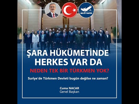 TÜRKMENLERİN EKSİK OLDUĞU BİR ŞARA İKTİDARI SURİYELİLERİ TEMSİL ETMEKTEN FERSAH FERSAH UZAKTIR!