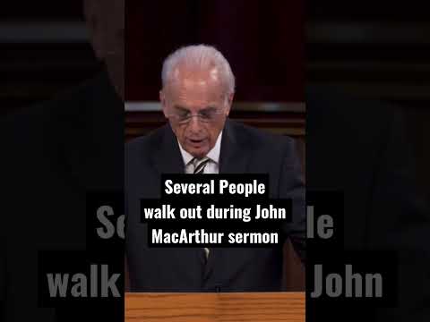 Several People "Walk Out" as John MacArthur Preaches a Sermon on Ephesians 5 on Nov. 13, 2022