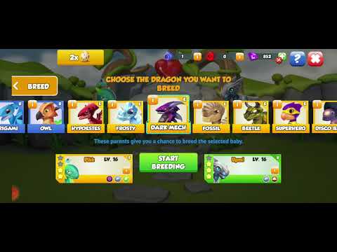 DML- Dragon Mania Legends- hatching Razor dragon and breeding the Dark mech dragon.