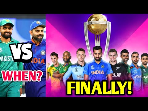 World Cup 2023 Schedule Released...India Matches Details! | ICC World Cup 2023 News Facts