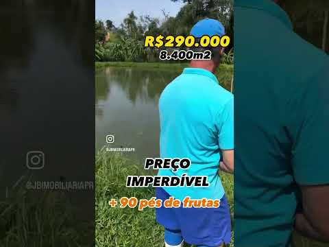 CHÁCARA 8.400m2 EM QUITANDINHA PR / TANQUE PEIXE / CASA 120m / POMAR RIQUÍSSIMO