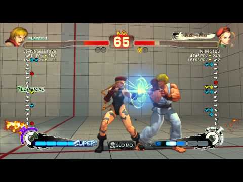 LeviStrauss1829 (Ken) vs NiKe5123 (Cammy) - SSF4 Arcade Edition Xbox Live Ranked Match