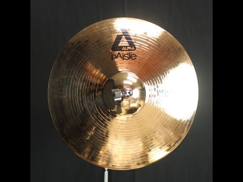Paiste 14" Alpha Medium Hats - 813g/1418g (video demo) image 2