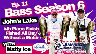 Johns Lake ABA Bass Fishing Tournament We Fished All Day Without a Motor 4th Place Finish