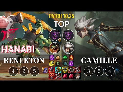 TLN Hanabi Renekton vs Camille Top - KR Patch 10.25