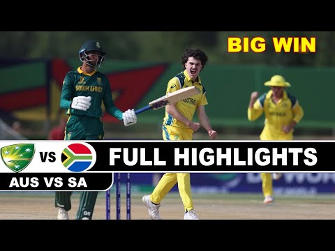 AUSTRALIA VS SOUTH AFRICA ICC U19 WORLD CUP 2026 SUPER 6 MATCH HIGHLIGHTS | AUS VS SA HIGHLIGHTS