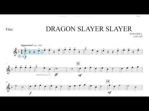 Dragon Slayer (Rob Grice) Flute Play Along