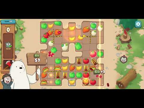 We Bare Bears Match3 Repairs Level 62 - No Boosters