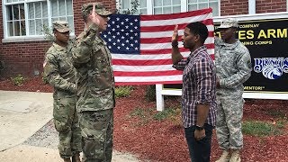 My ARMY ROTC Contracting Ceremony