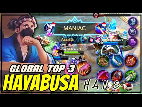 Witness the true power of the shadow! | Global Top 3 Hayabusa by H A N S | Mobile Legends: Bang Bang