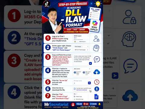 How to Create DLL in ILAW Format using AI? #dll #ilawformat #depedranking
