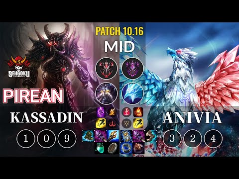 SG Pirean Kassadin vs Anivia Mid - KR Patch 10.16