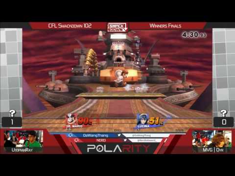 CFL Smackdown 102 WiiU - UtopianRay (Random) vs MVG dyr (Random) - Winners Finals