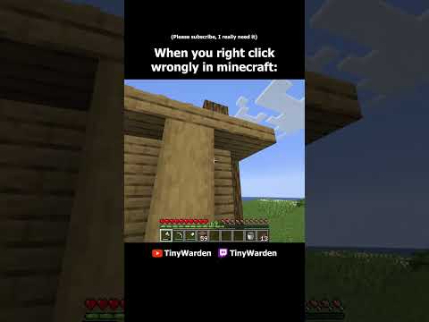 EPIC FAIL in Minecraft! Right click gone WRONG! #minecraftfunny