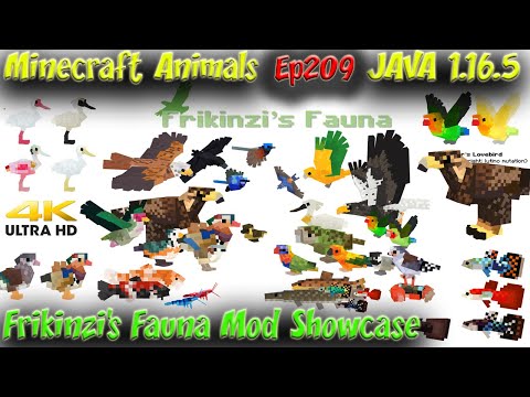 Smithy MC - Frikinzi's Fauna Mod Animal Showcase JAVA 1.16.5 1.12.2 Minecraft Animals Ep209