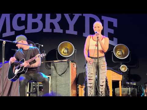 Country artist CeCe Frey performs her hit All Boots and He Thinks My Guns Are Sexy in Redding, CA