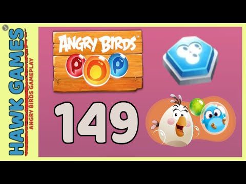 Angry Birds Stella POP Bubble Shooter Level 149 - Walkthrough, No Boosters