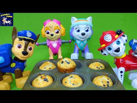 Paw Patrol Toys Make Muffins for Ryder's Birthday! Best Toy Stories Cooking Video for Kids Toddlers!