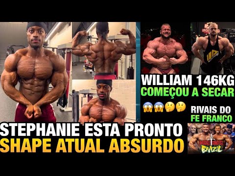 FRANCÊS ABSURDO: STEPHANIE MOSTRA SHAPE HÁ 5 DIAS DE COMPETIR + WILLIAM MARTINS, FRANCO E BRANDÃO