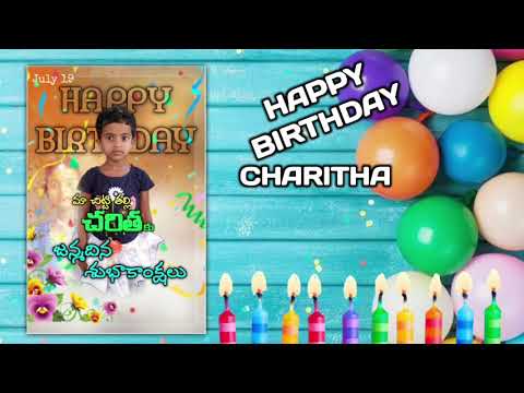 happy birthday CHARITHA  R.bukkapuram