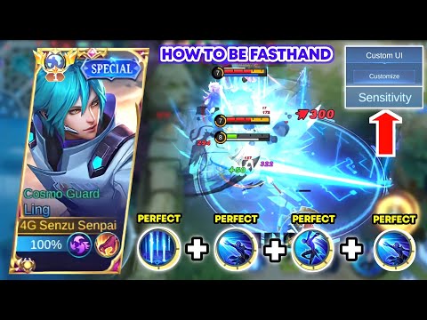 HOW TO BE FASTHAND For Easy Take All Sword | NEW BEST BUILD LING Mobile Legends