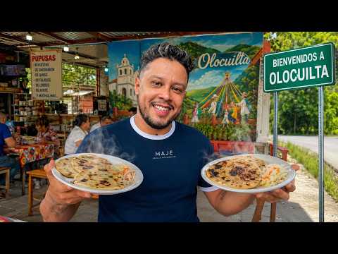 ¿Son las MEJORES Pupusas de EL SALVADOR? 🇸🇻 Fui Hasta OLOCUILTA para probarlas 🔥🫓