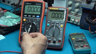 Multimeters RICHMETERS RM219 (Aneng AN870) and RM303: low cost, performance, and HV insulation test.