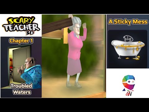 Scary Teacher 3D - Chapter 1 Troubled Water Level 13 Stinky Sauna