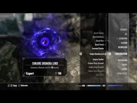 Skyrim - Conjure Dremora Lord - Expert Conjuration Magic Spell