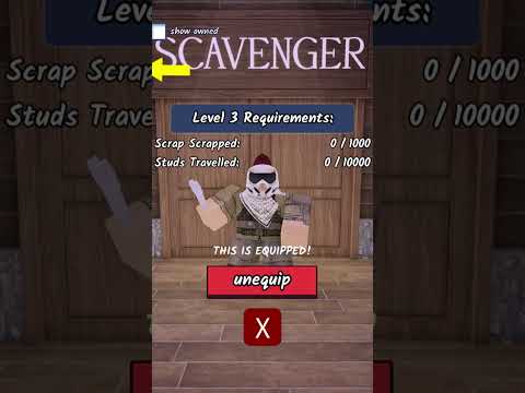 Leveling Up Scavenger Class in 99 Nights in The Forest! #roblox