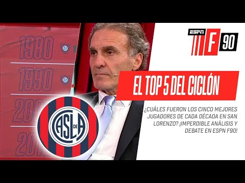 ¡IMPERDIBLE DEBATE! Los CINCO mejores jugadores de #SanLorenzo DE CADA DÉCADA