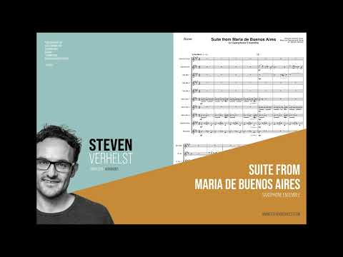Suite from Maria de Buenos Aires for Saxophone Ensemble