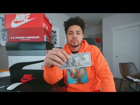Part of a video titled How To Get Sneakers For Cheap - YouTube