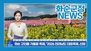 화순 고인돌 가을꽃 축제 2026 전라남도 대표축제 선정🎊