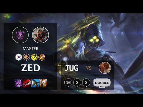 Zed Jungle vs Taliyah - KR Master Patch 11.23