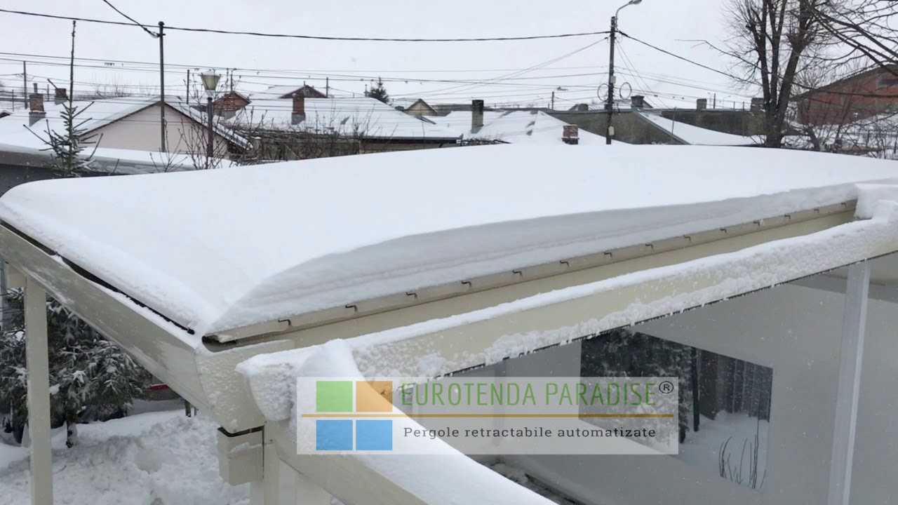 Model Persa 24 Acoperis Retractabil | Pergola Aluminiu Retractabila Rezistenta La Zapada | Producator Eurotenda