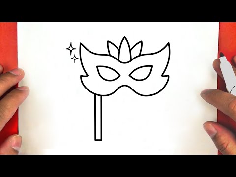 Comment dessiner un masque de carnaval étape par étape
